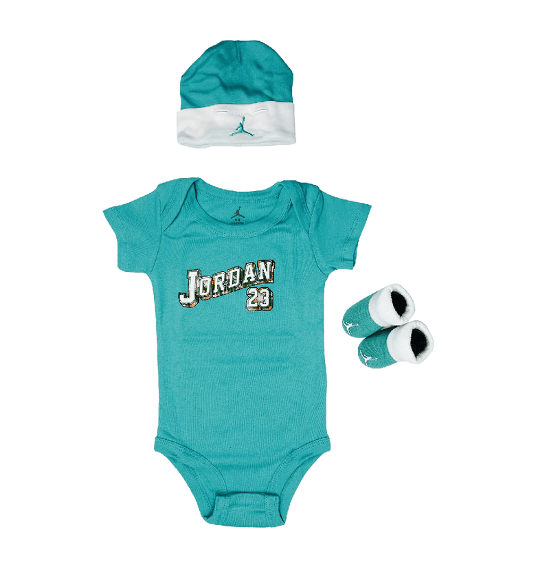 Jordan Baby Clothes 3 piece Set Teal Jordan 23 Size 0 6 Months