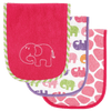 Luvable Friends Safari Themed Burp Cloths 3 Pack
