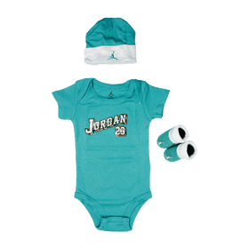 Jordan Baby Clothes 3 piece Set Teal Jordan 23 Size 0 6 Months