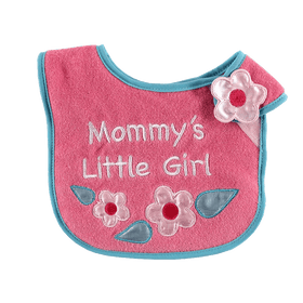 Luvable Friends Animal Applique Side Closure Baby Bib