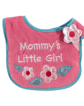 Luvable Friends Animal Applique Side Closure Baby Bib