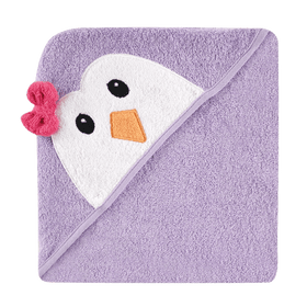 Luvable Friends Animal Face Hooded Woven Terry Baby Towel